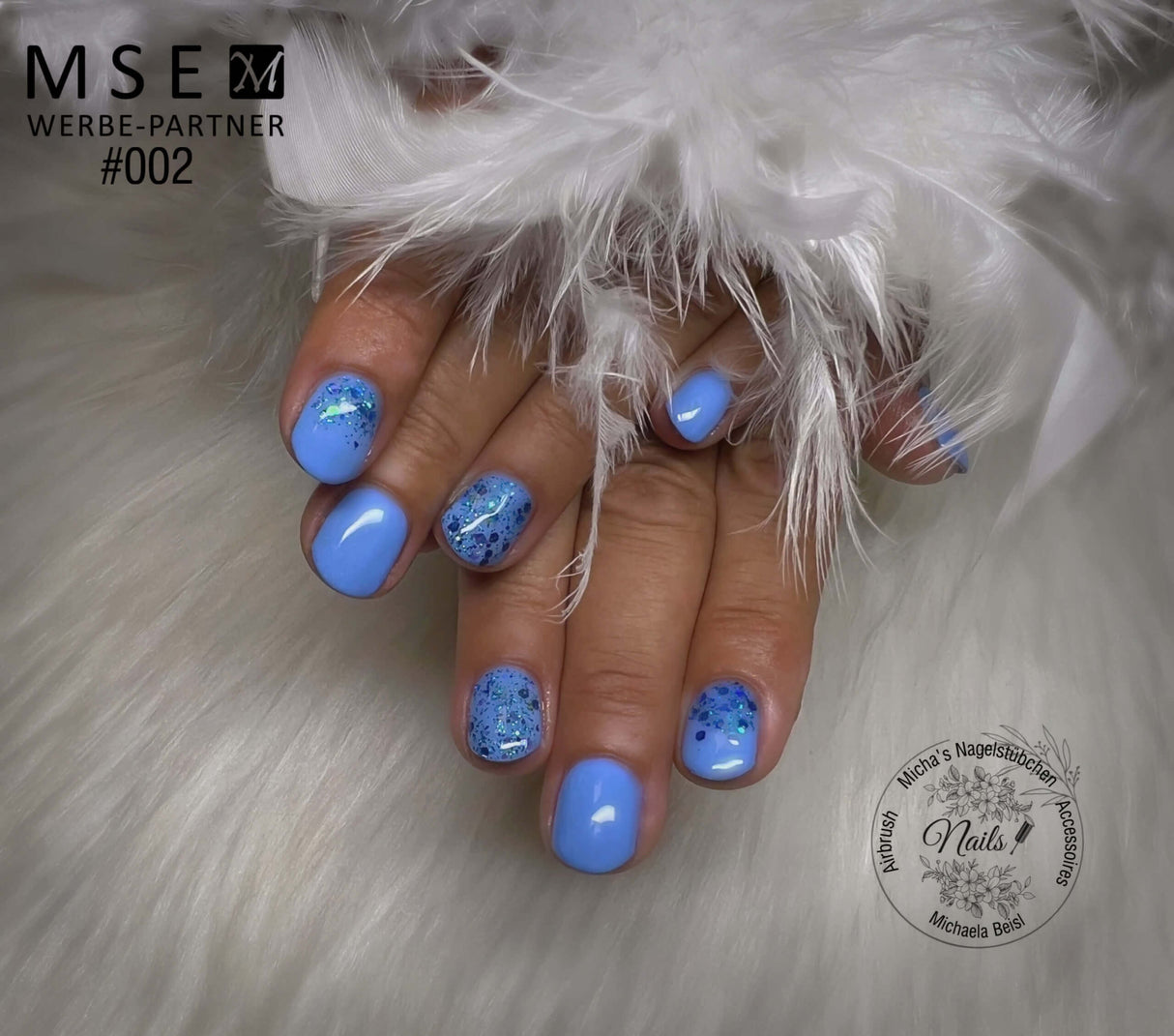 #002 Premium-PURE Color Gel 5ml Leuchtendes Mittelblau - MSE - The Beauty Company