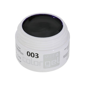 #003 Premium-PURE Color Gel 5ml Tiefes Schwarzlila - MSE - The Beauty Company