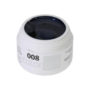 #008 Premium-EFFEKT Color Gel 5ml Schwarzblau mit dezentem Perlglanz - MSE - The Beauty Company