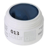 #013 Premium-EFFEKT Color Gel 5ml Dunkles Blaugrün mit Perlglanzeffekt - MSE - The Beauty Company