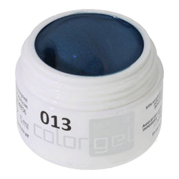 #013 Premium-EFFEKT Color Gel 5ml Dunkles Blaugrün mit Perlglanzeffekt