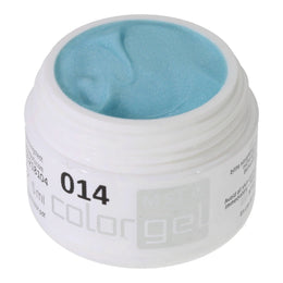 #014 Premium-EFFEKT Color Gel 5ml Mintgrün mit feinem Silberperlglanz