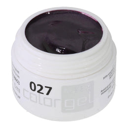 #027 Premium-EFFEKT Color Gel 5ml Dunkler leicht grau abgetönter Fliederton mit changierenden Farbeffekten
