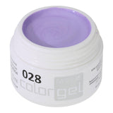 #028 Premium-EFFEKT Color Gel 5ml Heller Flieder mit Perlglanz - MSE - The Beauty Company