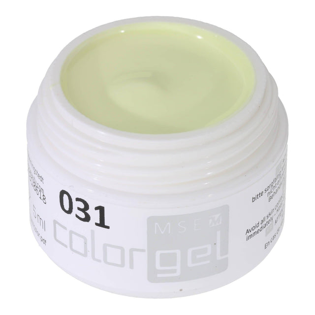 #031 Premium-PURE Color Gel 5ml Pastellgelb - MSE - The Beauty Company