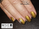 #034 Premium-EFFEKT Color Gel 5ml Goldmetallic mit braunem Unterton - MSE - The Beauty Company