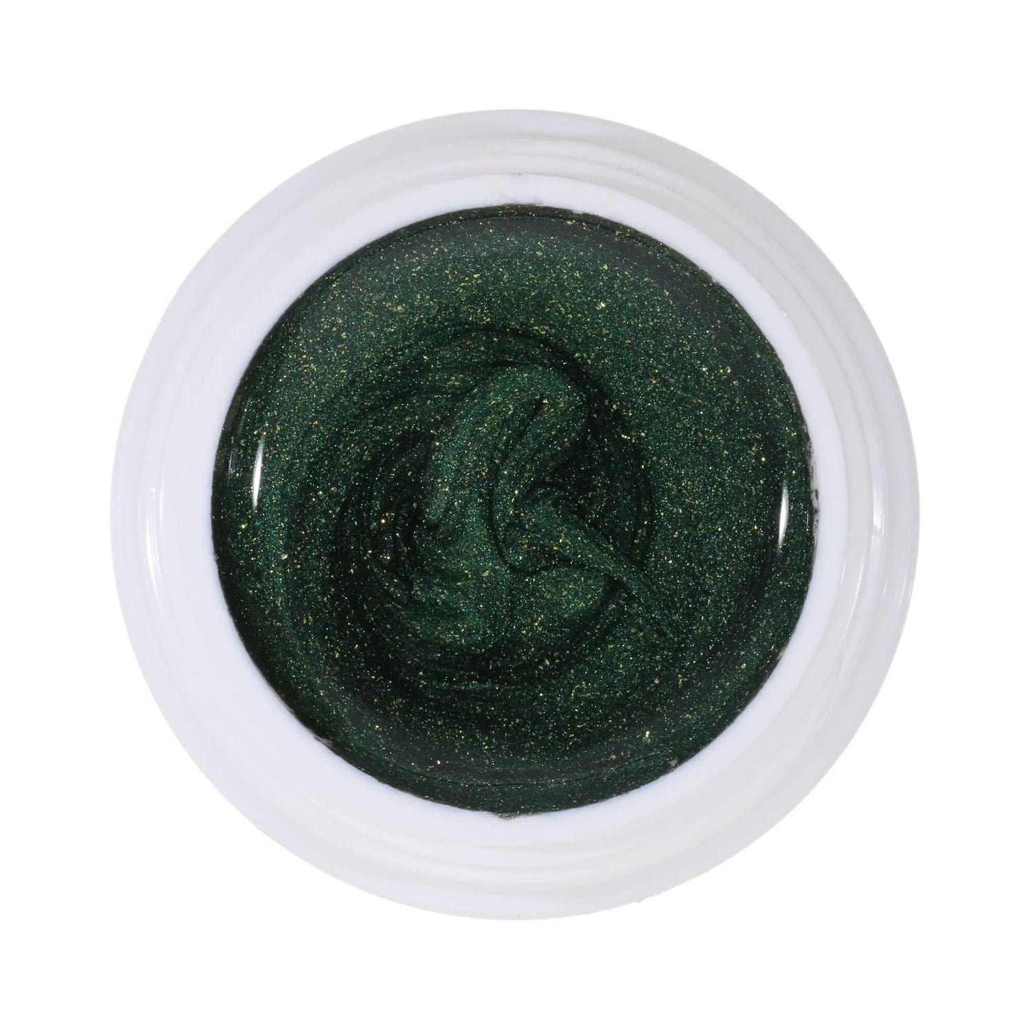 #044 Premium-EFFEKT Color Gel 5ml Helles Tannengrün dominiert von kräftigen Goldpartikeln - MSE - The Beauty Company