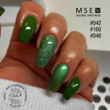 #046 Premium-EFFEKT Color Gel 5ml Leuchtendes Grasgrün mit Perleffekt - MSE - The Beauty Company