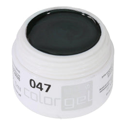 #047 Premium-EFFEKT Color Gel 5ml Schwarzgrün mit leichtem Perlglanz