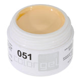 #051 Premium-PURE Color Gel 5ml Pastellfarbenes Gelb-Orange - MSE - The Beauty Company