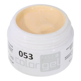 #053 Premium-EFFEKT Color Gel 5ml Pastellfarbenes Gelb-Orange mit dezentem Perlglanz