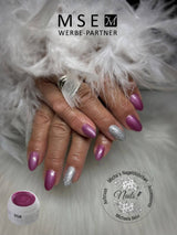 #058 Premium-EFFEKT Color Gel 5ml Helles Pinkviolett mit silbernem Perlglanz - MSE - The Beauty Company