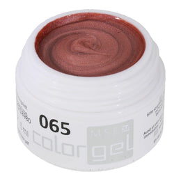 #065 Premium-EFFEKT Color Gel 5ml Heller Rosenholzton unterstrichen vom Perlglanzeffekt