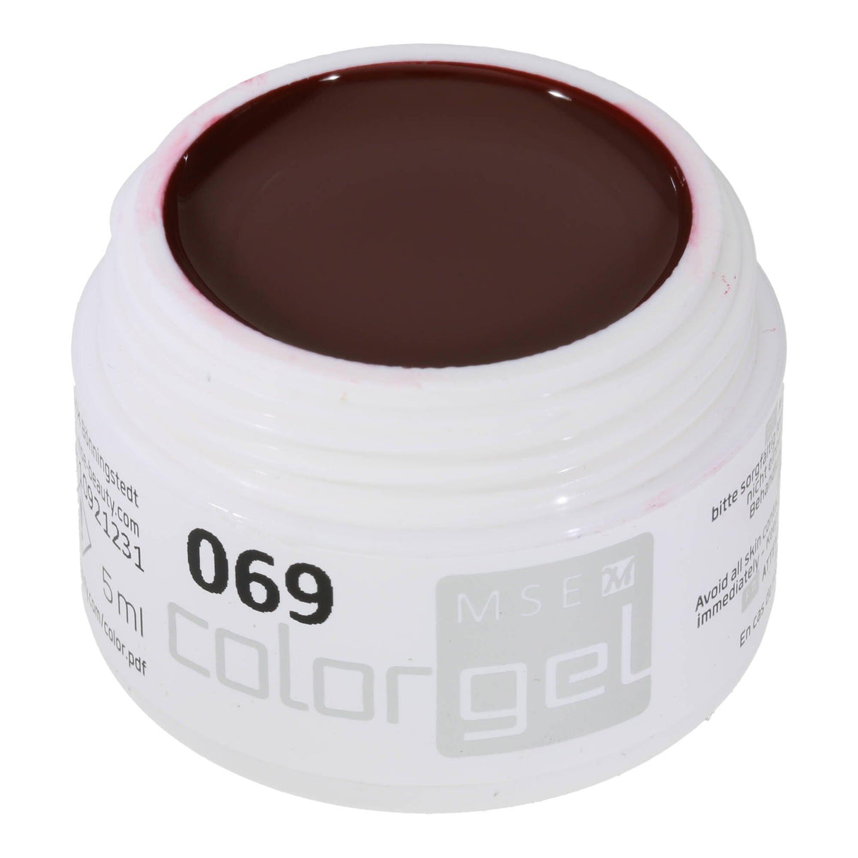 #069 Premium-PURE Color Gel 5ml Dunkles kräftiges und elegantes Rotbraun - MSE - The Beauty Company