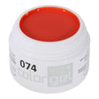 #074 Premium-PURE Color Gel 5ml Frisches leuchtendes Rot mit deutlichem Orangeanteil - MSE - The Beauty Company
