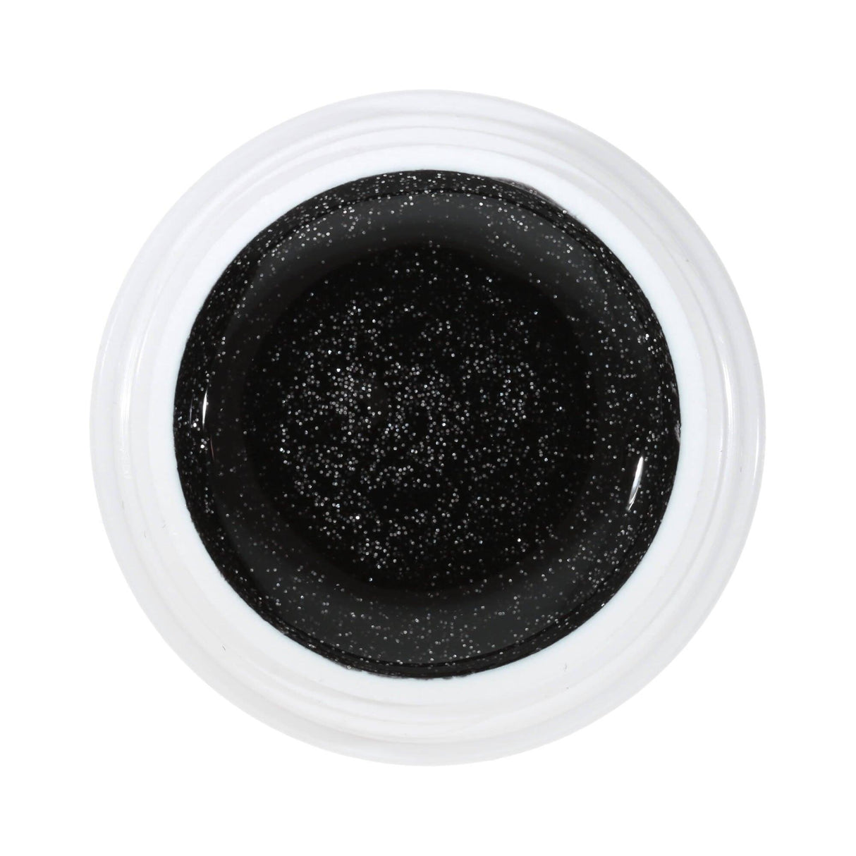 #085 Premium-EFFEKT Color Gel 5ml Schwarz mit ausgeprägtem Silberglitter - MSE - The Beauty Company