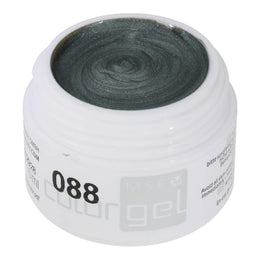 #088 Premium-EFFEKT Color Gel 5ml Metallic Silber mit grünem Unterton