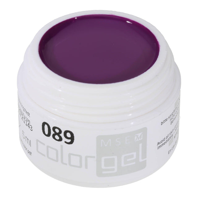 #089 Premium-PURE Color Gel 5ml Kräftiges rotliches Violett - MSE - The Beauty Company