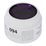 #094 Premium-EFFEKT Color Gel 5ml Dunkles Rotviolett mit magentafarbenem Perlglanzeffekt - MSE - The Beauty Company