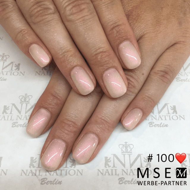 #100 Premium-EFFEKT Color Gel 5ml Rosa changierendes Perlweiss - MSE - The Beauty Company