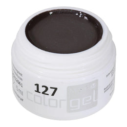 #127 Premium-EFFEKT Color Gel 5ml Kaltes Dunkelbraun mit Silberschimmer