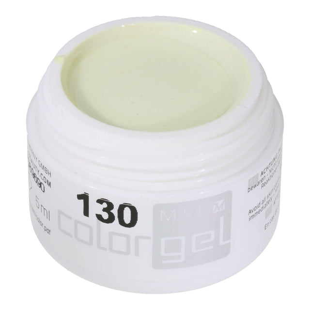 #130 Premium-EFFEKT Color Gel 5ml Sorbetgelb mit leichtem Perlglanz - MSE - The Beauty Company