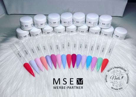 #140 Premium-EFFEKT Color Gel 5ml Babyblau mit feinem Perlglanz - MSE - The Beauty Company