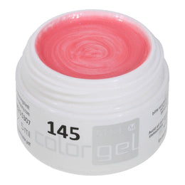 #145 Premium-EFFEKT Color Gel 5ml Blassrosa mit silbernem Perl