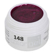 #148 Premium-GLITTER Color Gel 5ml Dunkles pinkes Glittergel - MSE - The Beauty Company