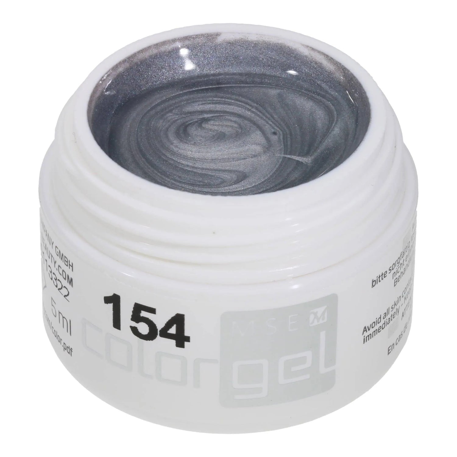 #154 Premium-PURE Color Gel 5ml Normaler Silberton - MSE - The Beauty Company