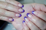 #156 Premium-GLITTER Color Gel 5ml Violett und Silberglitter - MSE - The Beauty Company