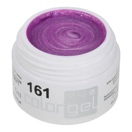 #161 Premium-GLITTER Color Gel 5ml Blasses Pink mit Silbereffekt