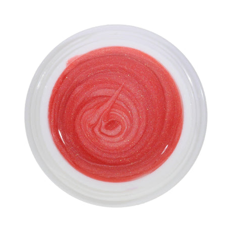 #163 Premium-EFFEKT Color Gel 5ml Lachsrosa mit goldenem Perleffekt - MSE - The Beauty Company