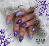 #165 Premium-GLITTER Color Gel 5ml Flieder und Rosa mit Silberglitter - MSE - The Beauty Company