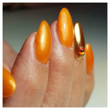 #168 Premium-EFFEKT Color Gel 5ml Leuchtendes Orange mit Goldeffekt - MSE - The Beauty Company