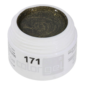 #171 Premium-EFFEKT Color Gel 5ml Grüngold mit ausgeprägtem Perlglanz - MSE - The Beauty Company