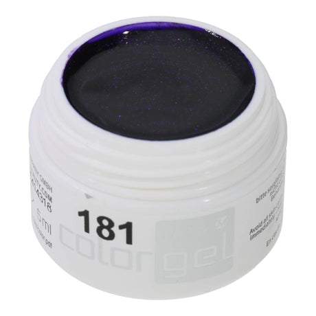 #181 Premium-EFFEKT Color Gel 5ml Kräftiges Dunkelblau mit Multicoloreffekt - MSE - The Beauty Company
