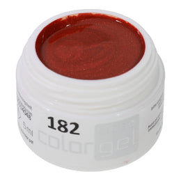 #182 Premium-EFFEKT Color Gel 5ml Dunkles Orange mit braunem Unterton und leichtem Schimmereffekt