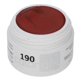 #190 Premium-EFFEKT Color Gel 5ml Dunkelrot mit dezentem rotem Perlglanz