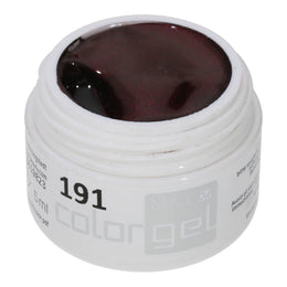 #191 Premium-EFFEKT Color Gel 5ml Schwarzrot mit dezentem rotem Perlglanz