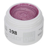 #198 Premium-EFFEKT Color Gel 5ml Helles Fliederrosa mit ausgeprägtem Silbereffekt - MSE - The Beauty Company