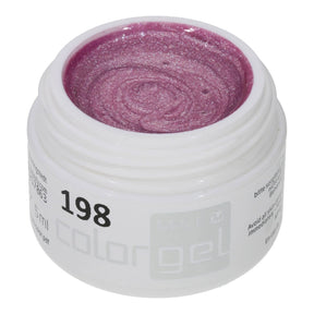 #198 Premium-EFFEKT Color Gel 5ml Helles Fliederrosa mit ausgeprägtem Silbereffekt - MSE - The Beauty Company