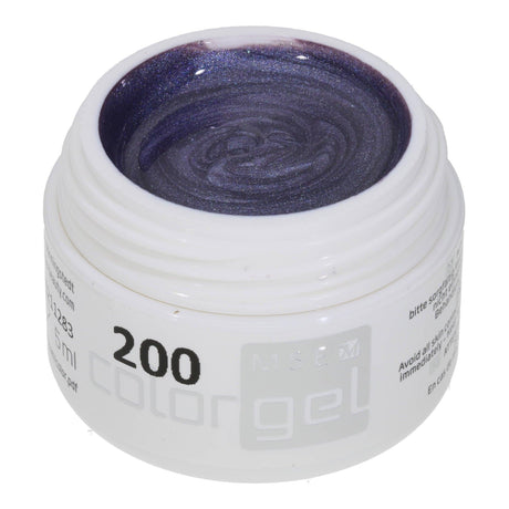 #200 Premium-EFFEKT Color Gel 5ml Flieder blau mit Perlglanz - MSE - The Beauty Company