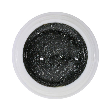 #215 Premium-GLITTER Color Gel 5ml Dunkles Grau mit kräftigem Silberglitter - MSE - The Beauty Company