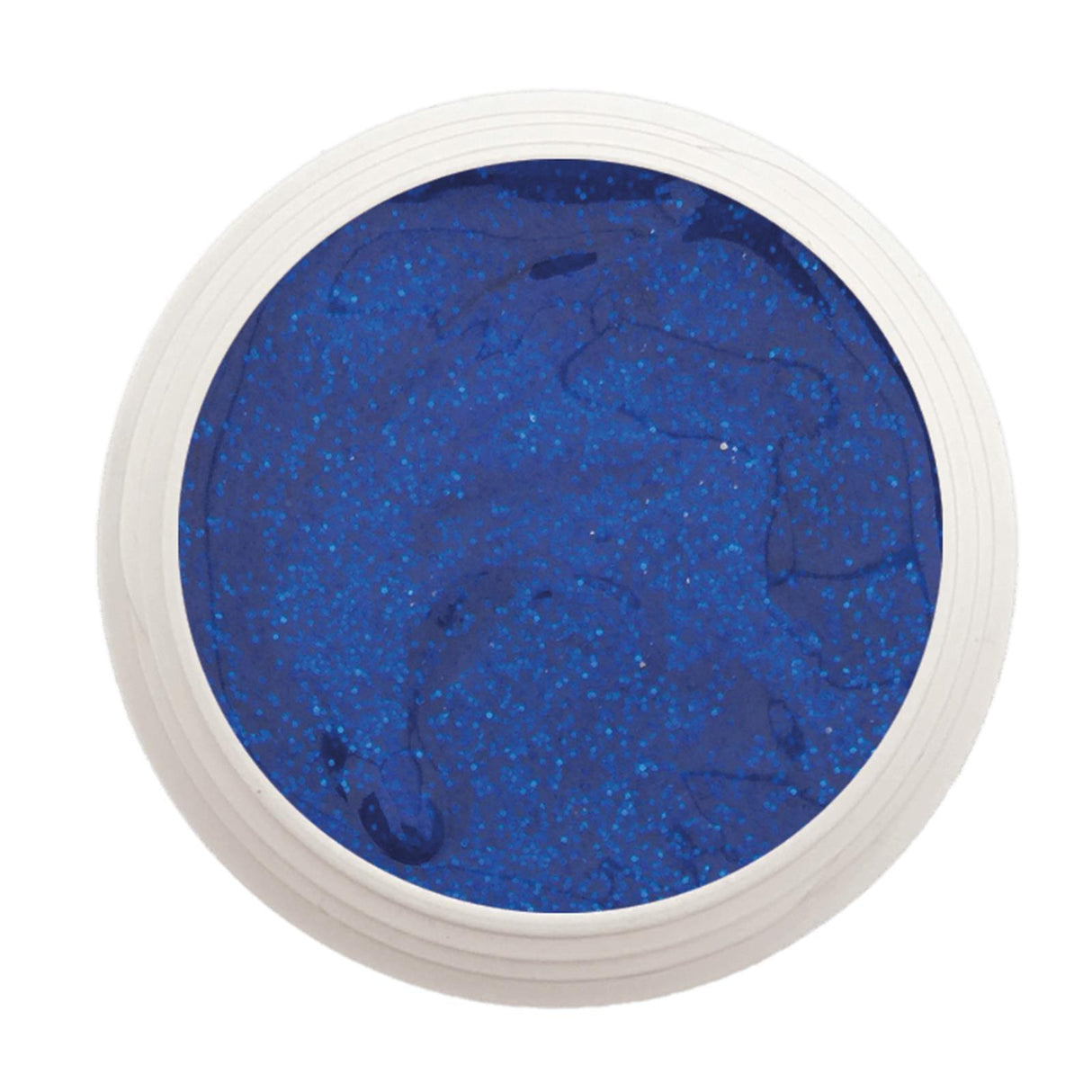 #220 Premium-GLITTER Color Gel 5ml Leuchtendes Mittelblau mit blauem Glitter - MSE - The Beauty Company