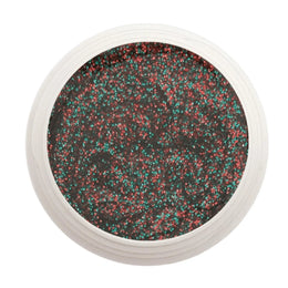 #224 Premium-GLITTER Color Gel 5ml Strahlender Weihnachtsglitter in Grün und Rot