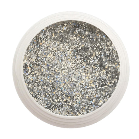 #225 Premium-GLITTER Color Gel 5ml Silberglitter mit sehr schönem Regenbogeneffekt - MSE - The Beauty Company