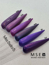 #266 Premium-EFFEKT Color Gel 5ml Rotviolett mit dezentem Perlglanz - MSE - The Beauty Company