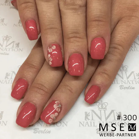 #300 Premium-EFFEKT Color Gel 5ml Blasses Himbeerrot mit Schimmer - MSE - The Beauty Company