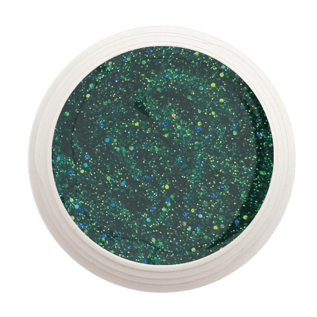#352 Premium-GLITTER Color Gel 5ml Leuchtendes Grün mit grün-irisierendem Glitter - MSE - The Beauty Company